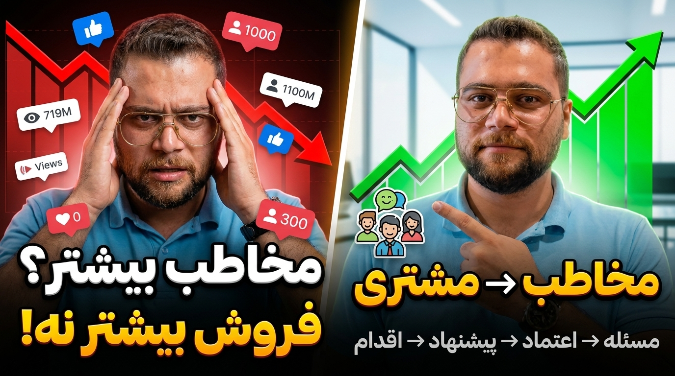 مخاطب را به مشتری تبدیل نکن؛ کاری کن خودش به این نتیجه برسد که باید از تو خرید کند