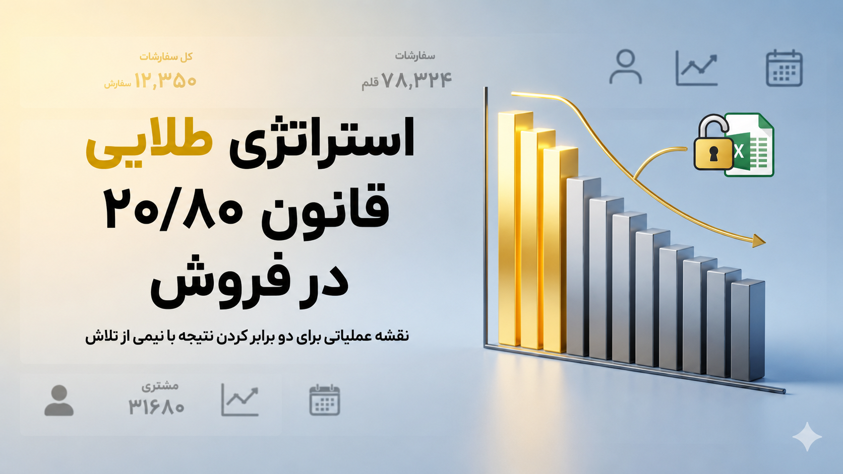 استراتژی طلایی قانون ۸۰/۲۰ در فروش