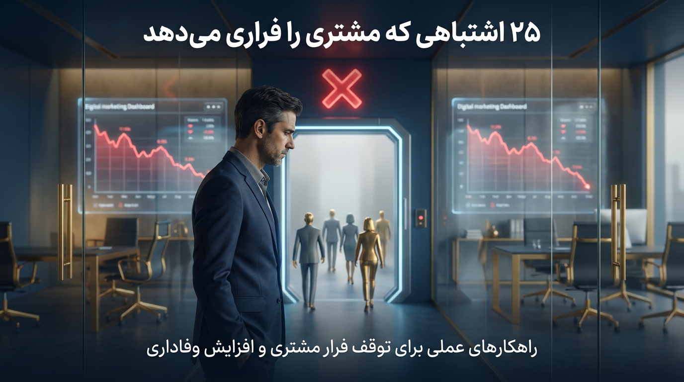 ۲۵ اشتباهی که مشتری را فراری می‌دهد