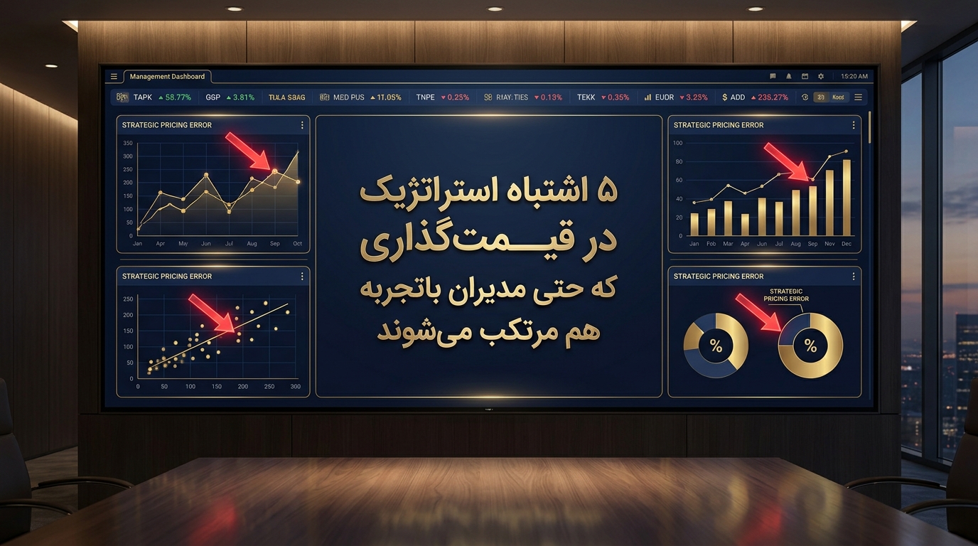 ۵ اشتباه استراتژیک در قیمت‌گذاری که حتی مدیران باتجربه هم مرتکب می‌شوند